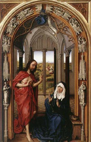 WEYDEN, Rogier van der Miraflores Altarpiece Norge oil painting art